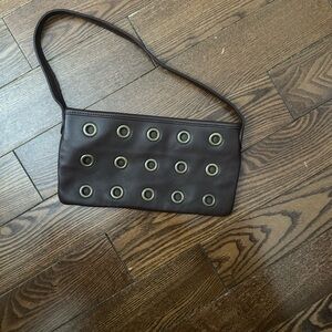 GAP Brown Shoulder Bag with Eyelet Accents